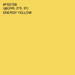 #F5D75B - Energy Yellow Color Image
